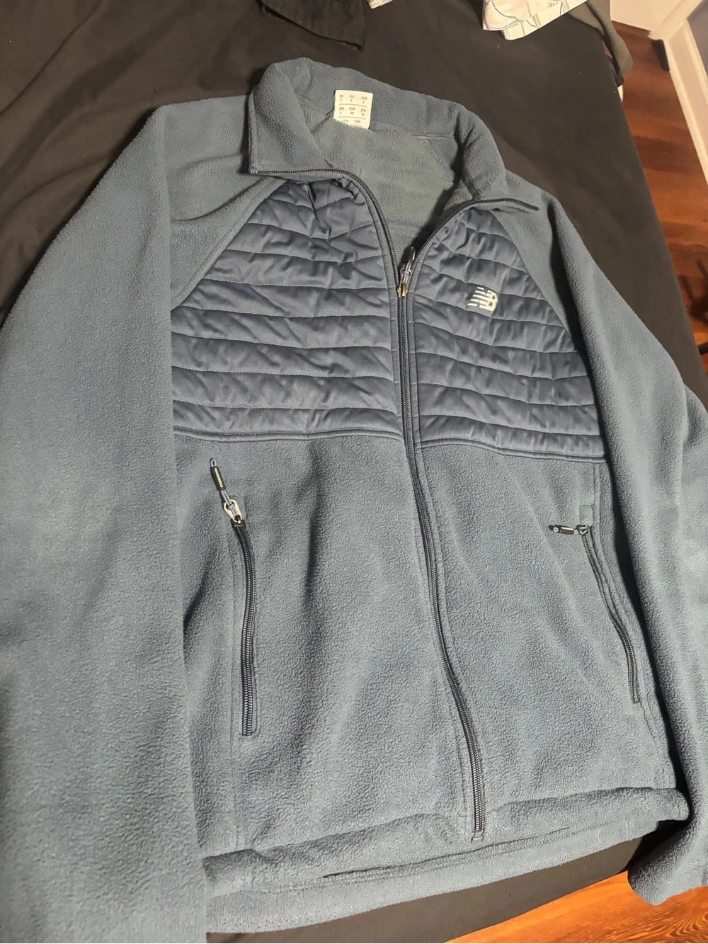 New Balance Men’s Quilted & Fleece Jacket - Slate Blue